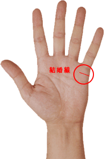 占い　手相　結婚線